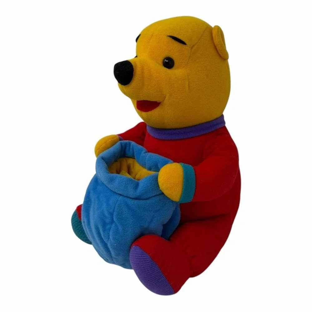 Disney Winnie the Pooh Sensory Plush Toy with Pouch and Butterfly Teether